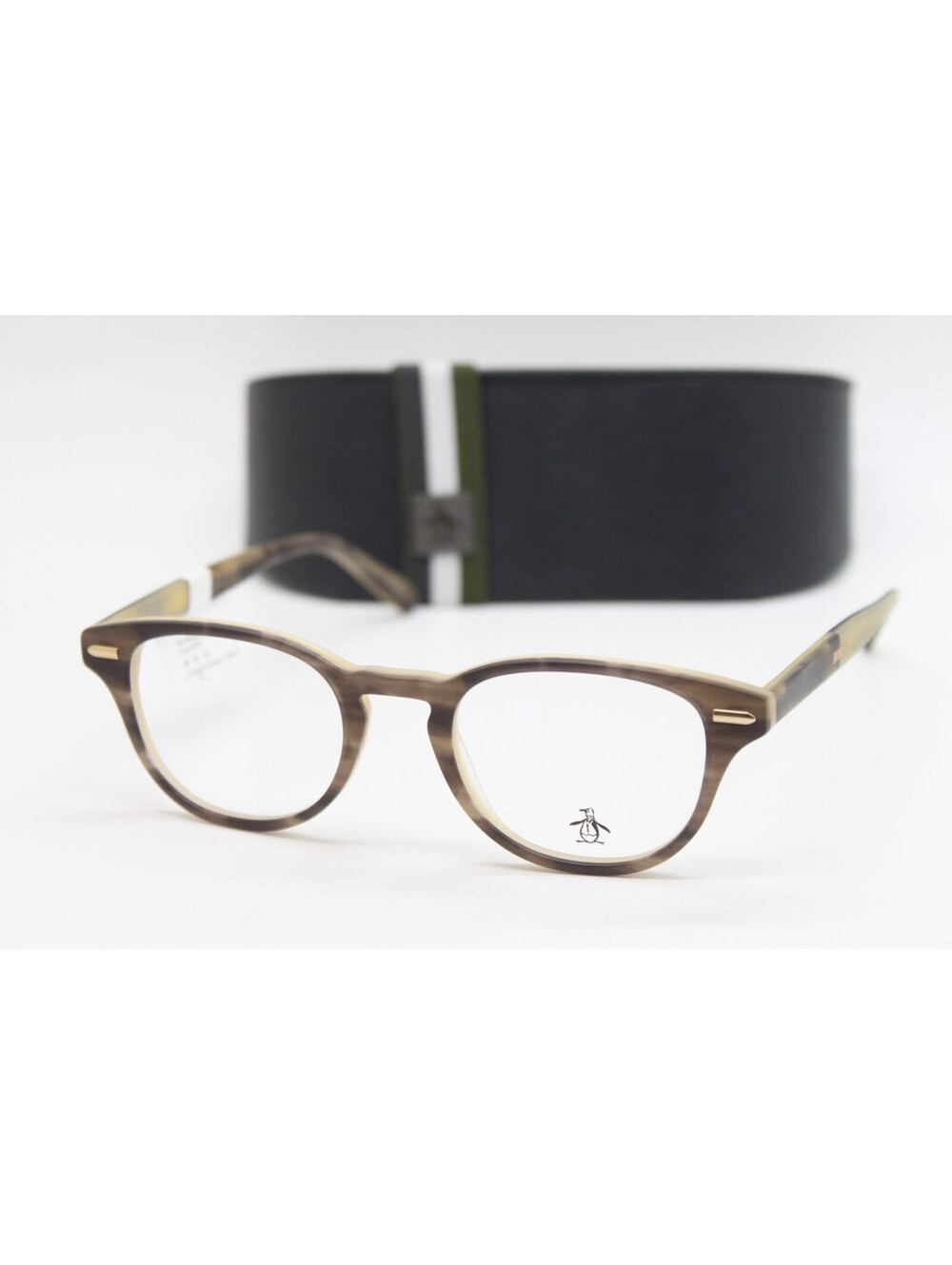 NEW PENGUIN THE MURPHY CG CARGO BROWN AUTHENTIC EYEGLASSES W/CASE 46-20